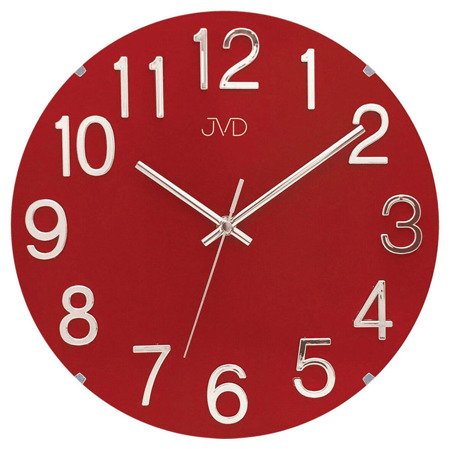 Zegar ścienny JVD nowoczesny tworzywo METAL  HT98.4
