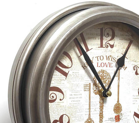 Zegar stojący metalowy retro loft duży MOS-17122